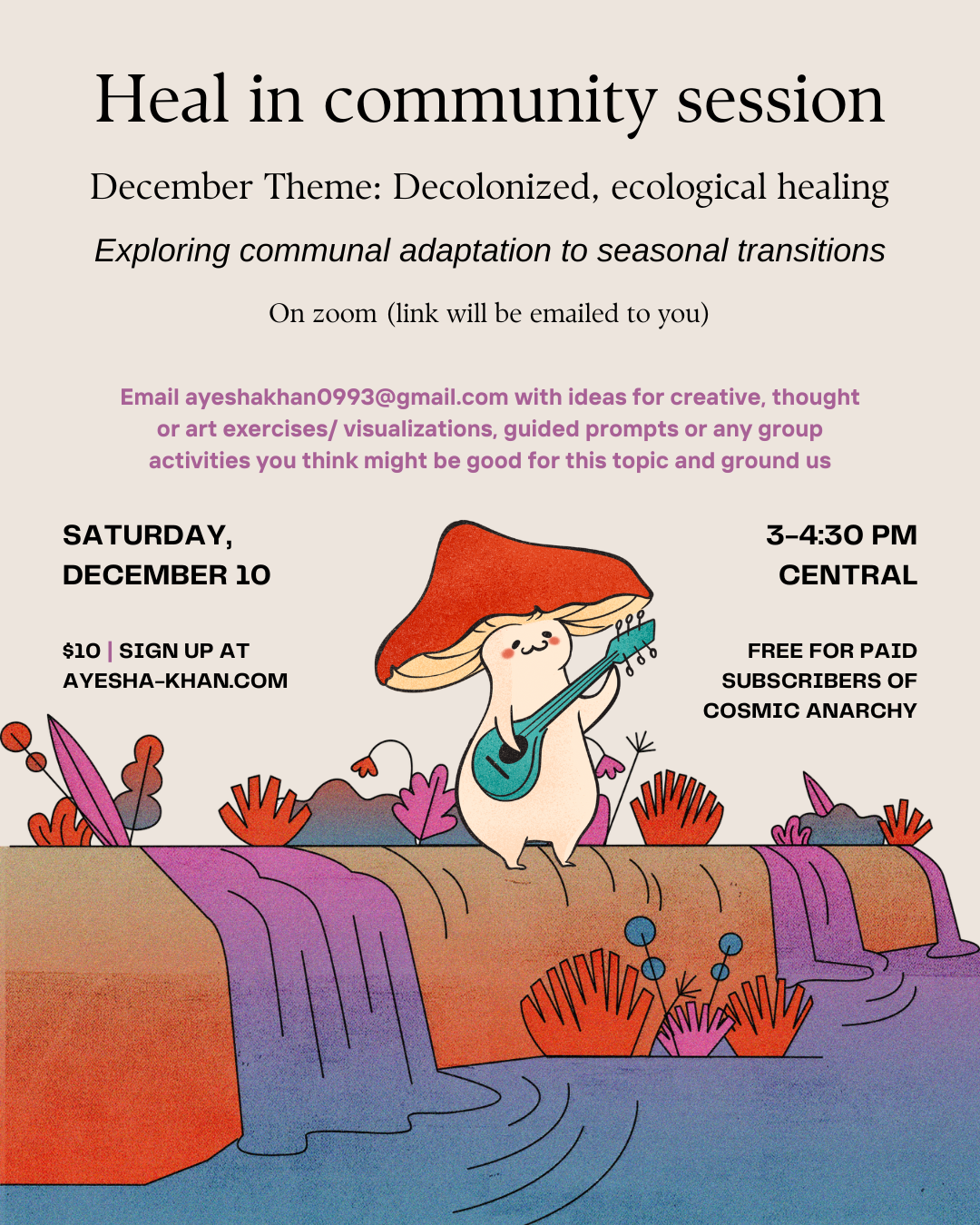 Ecological Healing- Heal in Community Session RECORDING