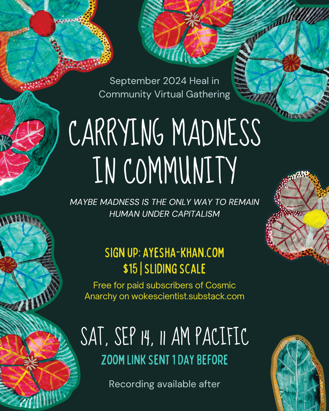 Madness in Community: Heal in Community Session Sept 2024